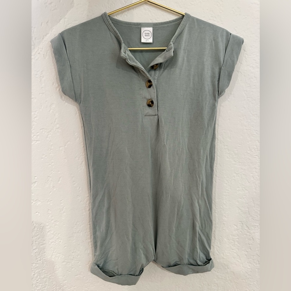 Lou Lou & Co Sage Green Romper | 2T